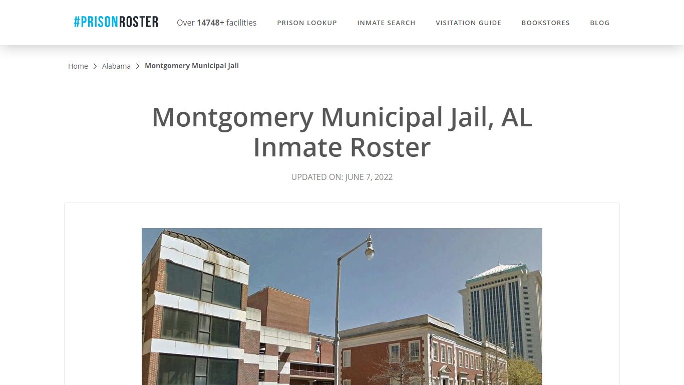 Montgomery Municipal Jail, AL Inmate Roster - Prisonroster